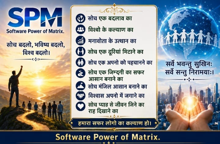 SPM poster – सोच बदलो, भविष्य बदलो, विश्व बदलो
